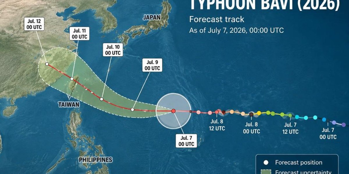 Typhoon Bavi Nears Taiwan With Heavy Rain Forecast for Friday | The ...